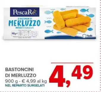Todis BASTONCINI DI MERLUZZO 900 g offerta
