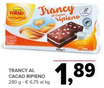 Todis TRANCY AL CACAO RIPIENO 280 g offerta