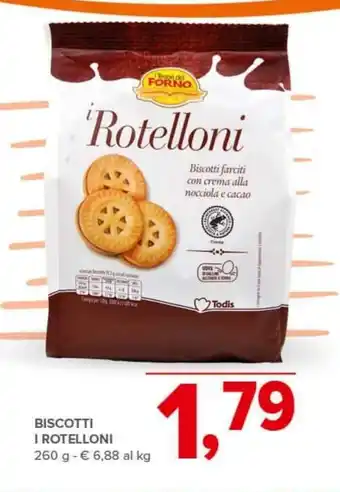 Todis BISCOTTI I ROTELLONI 260 g offerta