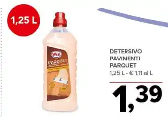 Todis DETERSIVO PAVIMENTI PARQUET 1,25 L offerta