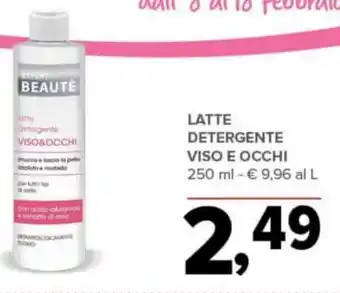 Todis LATTE DETERGENTE VISO E OCCHI 250 ml offerta