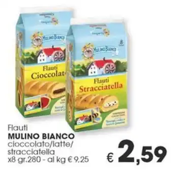 Despar Flauti MULINO BIANCO cioccolato/latte/ stracciatella x8 gr 280 offerta