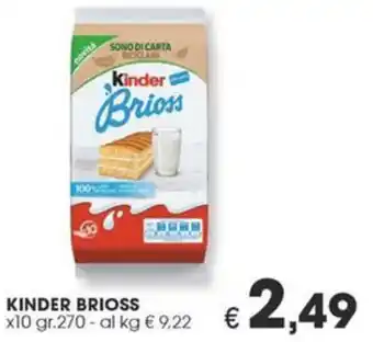 Despar KINDER BRIOSS x10 gr.270 offerta