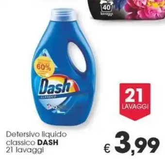 Despar Detersivo liquido classico DASH 21 lavaggi offerta