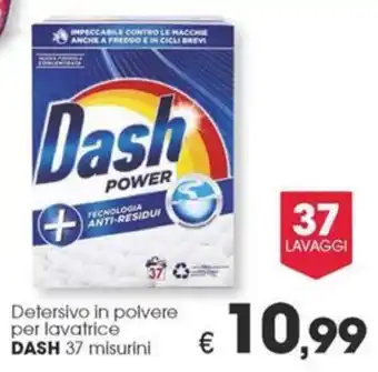 Despar Detersivo in polvere per lavatrice DASH 37 misurini offerta