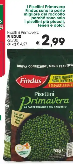 Despar Pisellini Primavera FINDUS gr.700 offerta