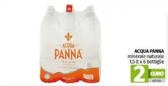 ACQUA PANNA minerale naturale 1,5 lt x 6 bottiglie