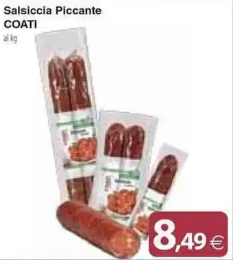 Docks Cash&Carry Salsiccia Piccante COATI offerta