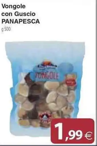 Docks Cash&Carry Vongole con Guscio PANAPESCA g500 offerta
