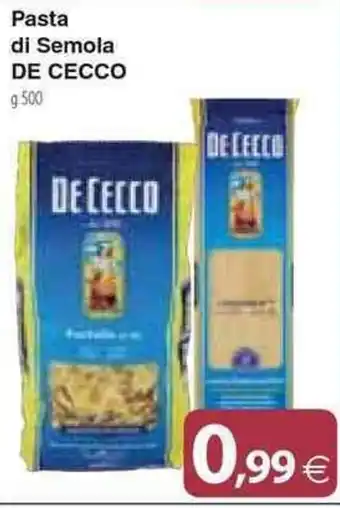 Docks Cash&Carry Pasta di Semola DE CECCO g 500 offerta