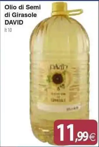 Docks Cash&Carry Olio di Semi di Girasole DAVID lt 10 offerta