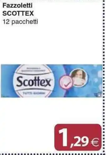 Docks Cash&Carry Fazzoletti SCOTTEX 12 pacchetti offerta