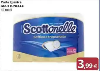 Docks Cash&Carry Carta Igienica SCOTTONELLE 12 rotoli offerta