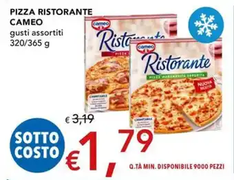 PIZZA RISTORANTE CAMEO gusti assortiti 320/365 g