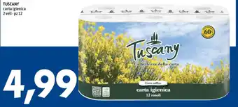 TUSCANY carta igienica 2 veli-pz 12