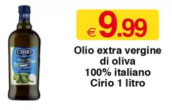 Sì con te Olio extra vergine di oliva 100% italiano Cirio 1 litro offerta