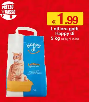 Lettiera gatti Happy di 5 kg
