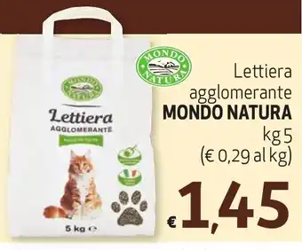 Eurospesa Lettiera agglomerante MONDO NATURA kg 5 offerta
