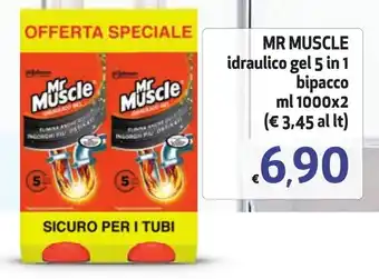 Eurospesa MR MUSCLE idraulico gel 5 in 1 bipacco ml 1000x2 offerta