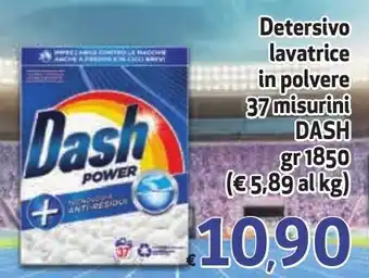 Eurospesa Detersivo lavatrice in polvere 37 misurini DASH gr 1850 offerta