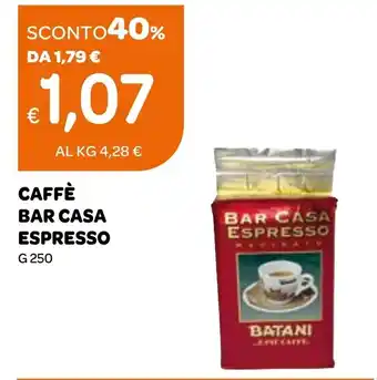 Ekom CAFFÈ BAR CASA ESPRESSO G 250 offerta