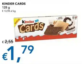 Migross Supermercati e Market KINDER CARDS 128 g offerta