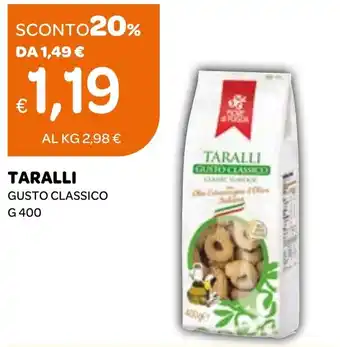 Ekom TARALLI GUSTO CLASSICO G 400 offerta