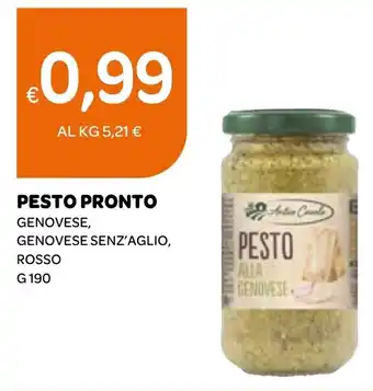 Ekom PESTO PRONTO GENOVESE, GENOVESE SENZ'AGLIO, ROSSO G 190 offerta