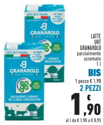 Conad Margherita LATTE UHT GRANAROLO parzialmente scremato 1l offerta