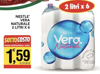 Gecop NESTLE' VERA NATURALE 2 LITRI X 6 offerta