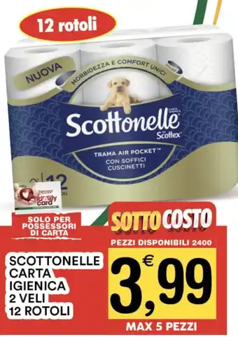 SCOTTONELLE CARTA IGIENICA 2 VELI 12 ROTOLI