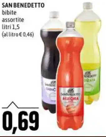 SAN BENEDETTO bibite assortite litri 1,5