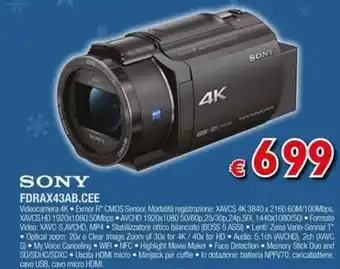 Photop SONY FDRAX43AB.CEE offerta