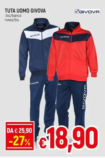 Famila TUTA UOMO GIVOVA blu/bianco rosso/blu offerta
