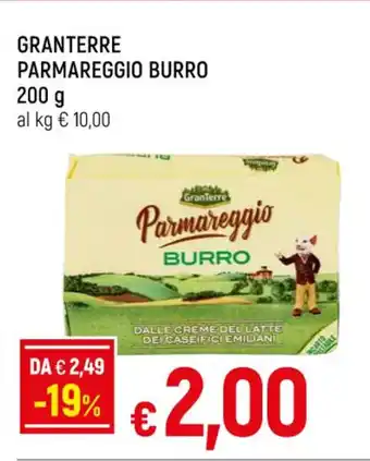 Famila GRANTERRE PARMAREGGIO BURRO 200 g offerta