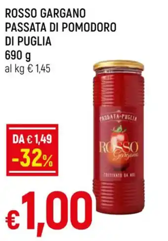 Famila ROSSO GARGANO PASSATA DI POMODORO DI PUGLIA 690 g offerta