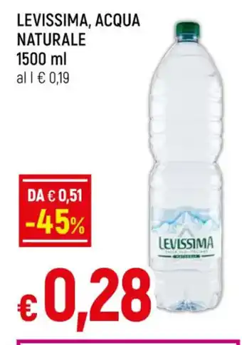 Famila LEVISSIMA, ACQUA NATURALE 1500 ml offerta