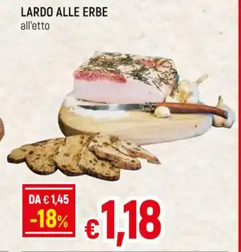 Famila LARDO ALLE ERBE offerta