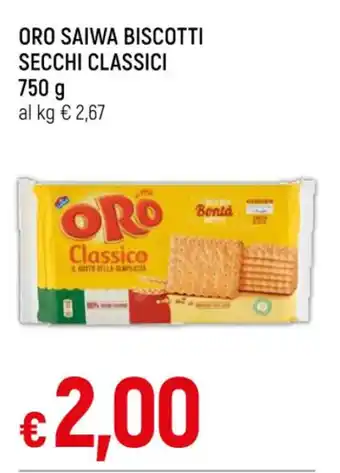 Famila ORO SAIWA BISCOTTI SECCHI CLASSICI 750 g offerta
