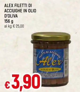 Famila ALEX FILETTI DI ACCIUGHE IN OLIO D'OLIVA 156 g offerta