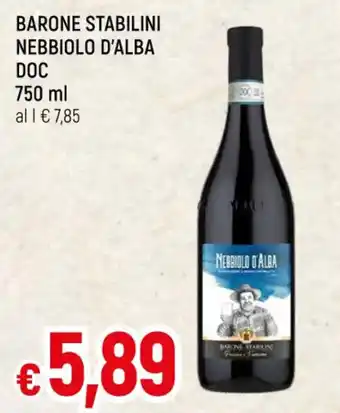 Famila BARONE STABILINI NEBBIOLO D'ALBA DOC 750 ml offerta