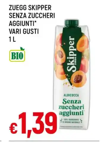 Famila ZUEGG SKIPPER SENZA ZUCCHERI AGGIUNTI VARI GUSTI 1 L offerta