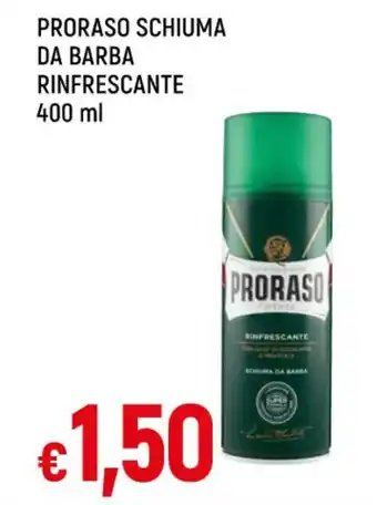 Famila PRORASO SCHIUMA DA BARBA RINFRESCANTE 400 ml offerta