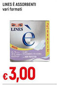 Famila LINES È ASSORBENTI vari formati offerta