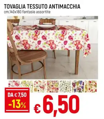 Famila TOVAGLIA TESSUTO ANTIMACCHIA cm.140x180 fantasie assortite offerta