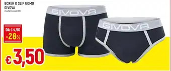 Famila BOXER O SLIP UOMO GIVOVA modelli assortiti offerta