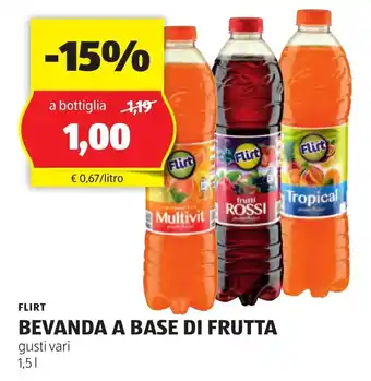 ALDI FLIRT BEVANDA A BASE DI FRUTTA gusti vari 1,5 l offerta
