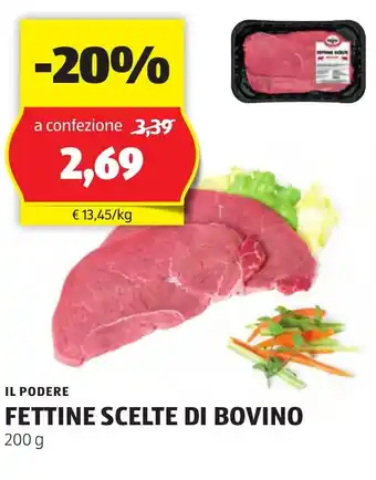 IL PODERE FETTINE SCELTE DI BOVINO 200 g