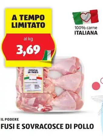 ALDI IL PODERE FUSI E SOVRACOSCE DI POLLO offerta