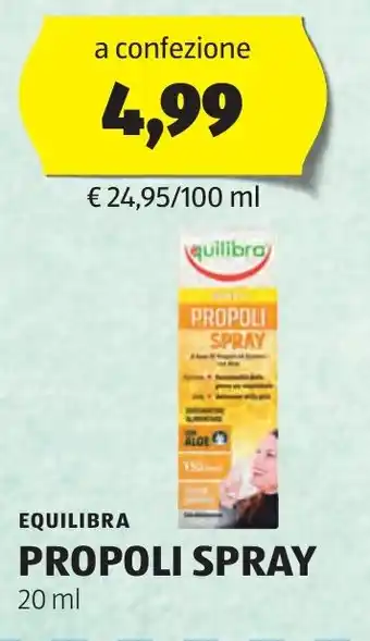 ALDI EQUILIBRA PROPOLI SPRAY 20 ml offerta